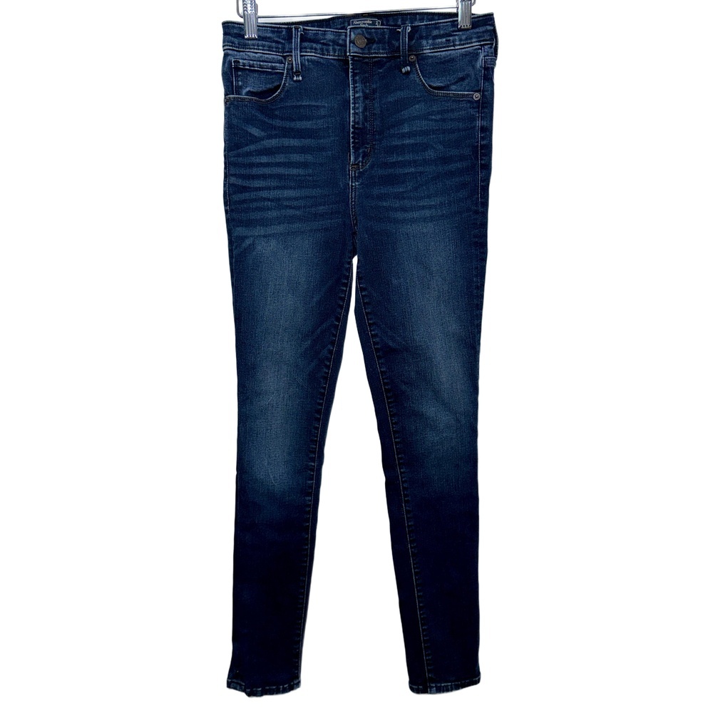 Abercrombie & Fitch Simone High Rise Super Skinny Blue Denim Jeans Size 27 4 R